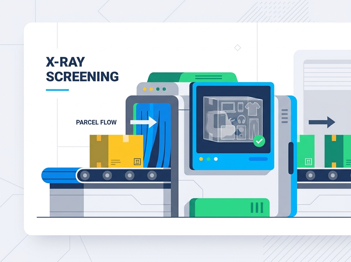 Machines de scanner &agrave; rayons X dans la logistique