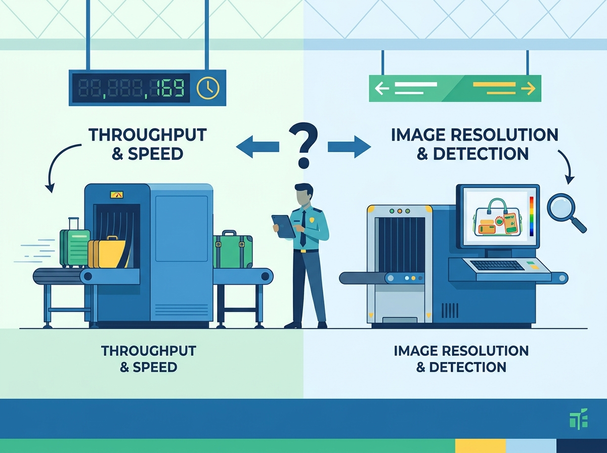 Machines avanc&eacute;es de scanner &agrave; rayons X &agrave; un point de contr&ocirc;le frontalier